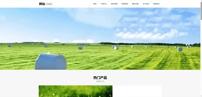 清新型企业中文网站自适应主题模板